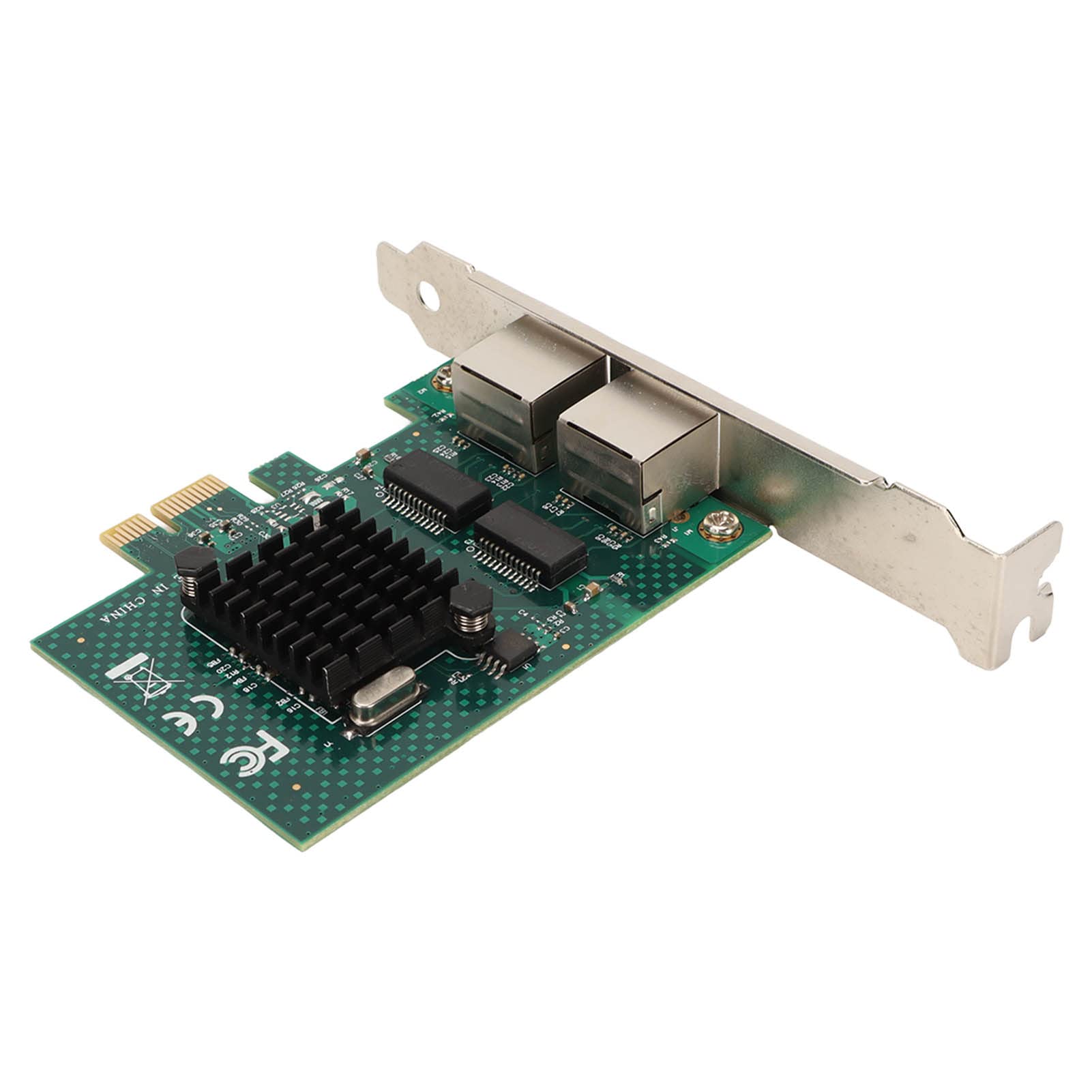 Ausla PCIE X1 Dual Port Gigabit Ethernet Card, BCM5720 RJ45