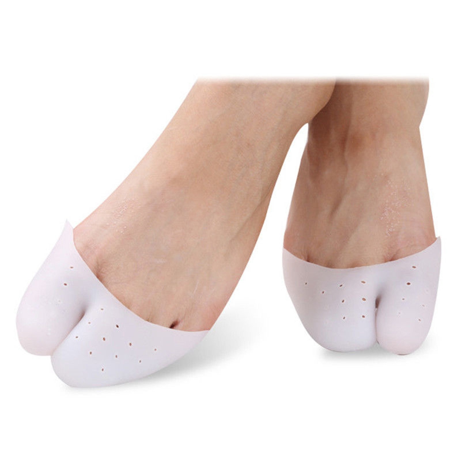 JIAHAO1 Pair Gel Soft Silicone Pads Caps Feet Cushions Protector Toe Pain Relief Care Tools,Ballet Shoes