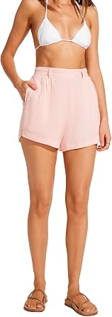 Vitamin A Womens Swimwear The Getaway Short Swimsuit Cover Up