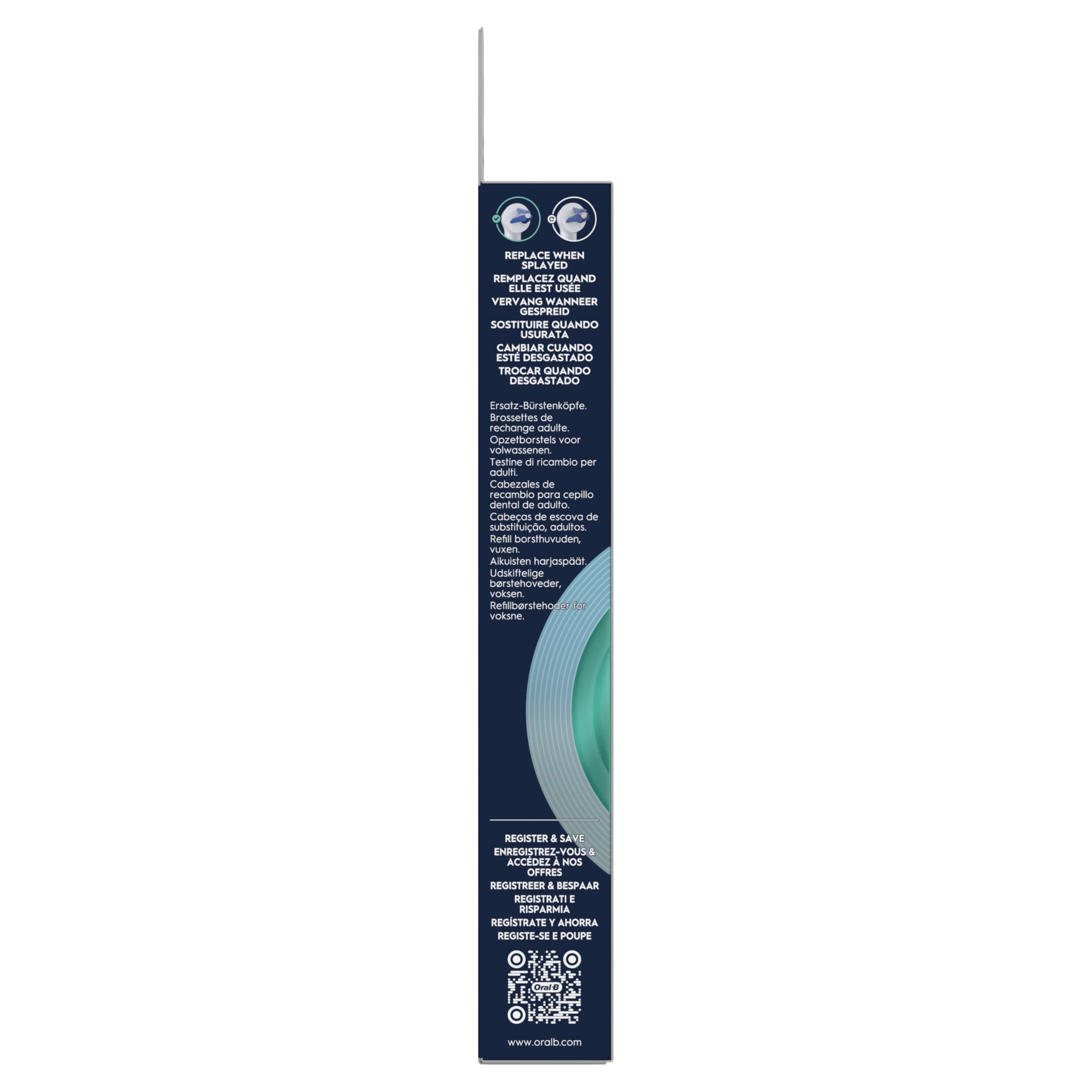 Oral-B iO Interdental Clean, Cepillos redondos auténticos, adecuados para aparatos ortopédicos, implantes y dientes desalineados, x2