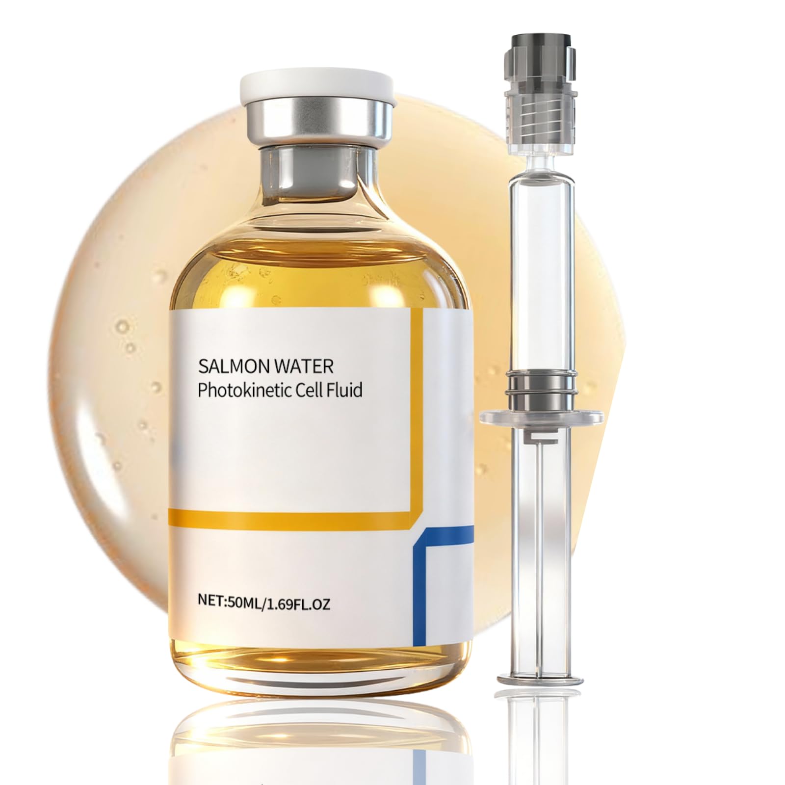 Salmon DNA Ampoule Microneedling Serum for Face & Body, Anti Wrinkle Hydrating Barrier Repair Serum, Glass Skin Glow Lifting Firming Korean Serum, 50ml