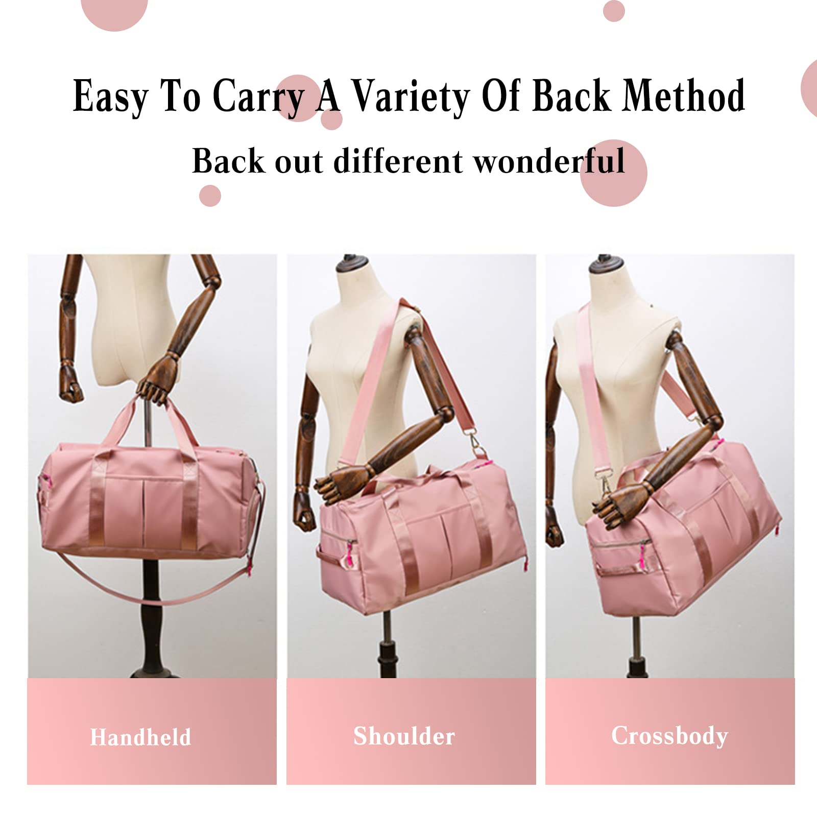 CORIOS Nylon Reisetaschen Duffle Bag Sporttasche Fitnesstasche Schwimmtasche für Herren/Damen Faltbare Weekender Übernachtung Tasche Trainingstasche Kabinenreisetasche Handgepäck mit Schuhfach Khaki