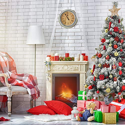 WEYON Kerstballen, set van 113 stuks, van kunststof, goud en rood, boomversiering, kerstboomdecoratie en kerstboomversiering in verschillende maten en designs - Image 7