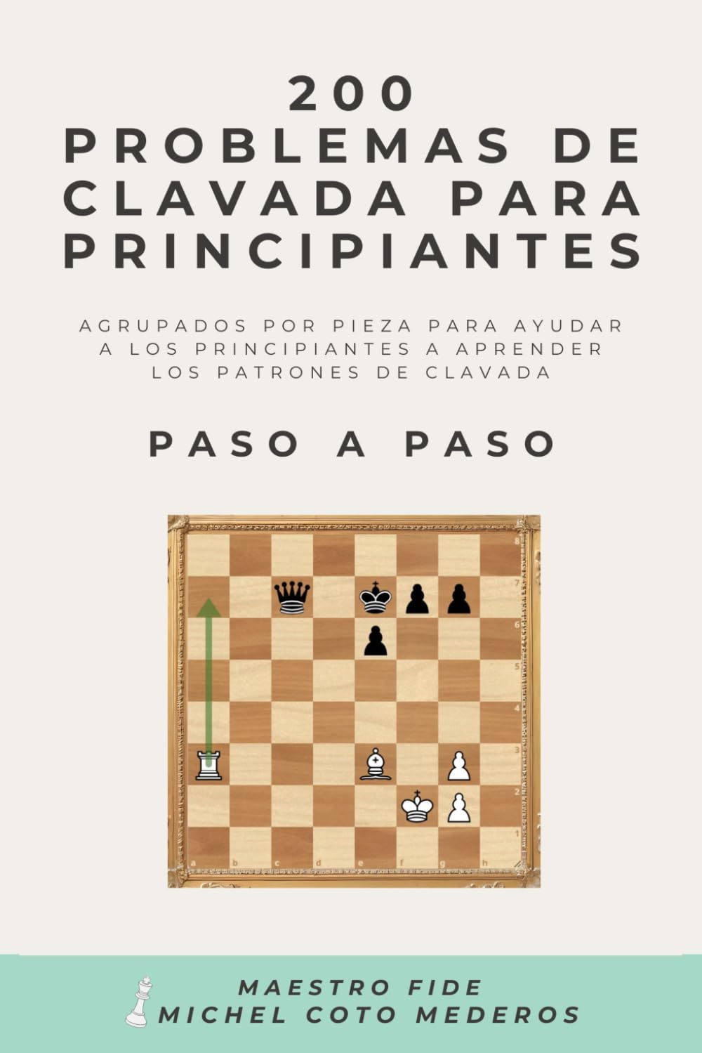 200 Problemas de Clavada para Principiantes: Agrupados por Pieza para Ayudar a los Principiantes a Aprender los Patrones de Clavada Paso a Paso (Curso de Ajedrez Para Principiantes Totales)