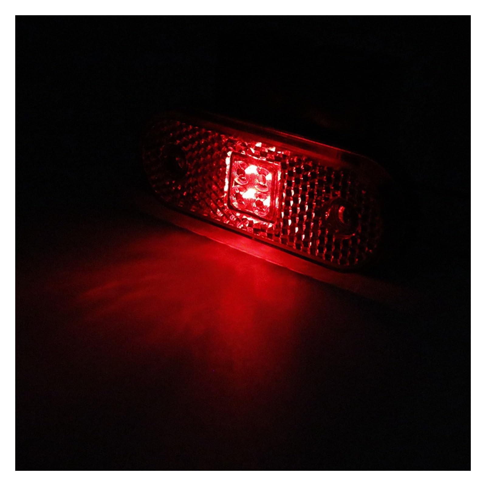 10Pcs 24V Indicatore di direzione laterale Indicatore di direzione posteriore Lampada di ingombro posteriore for camion for auto Trattore RV Rimorchio Pickup Giallo