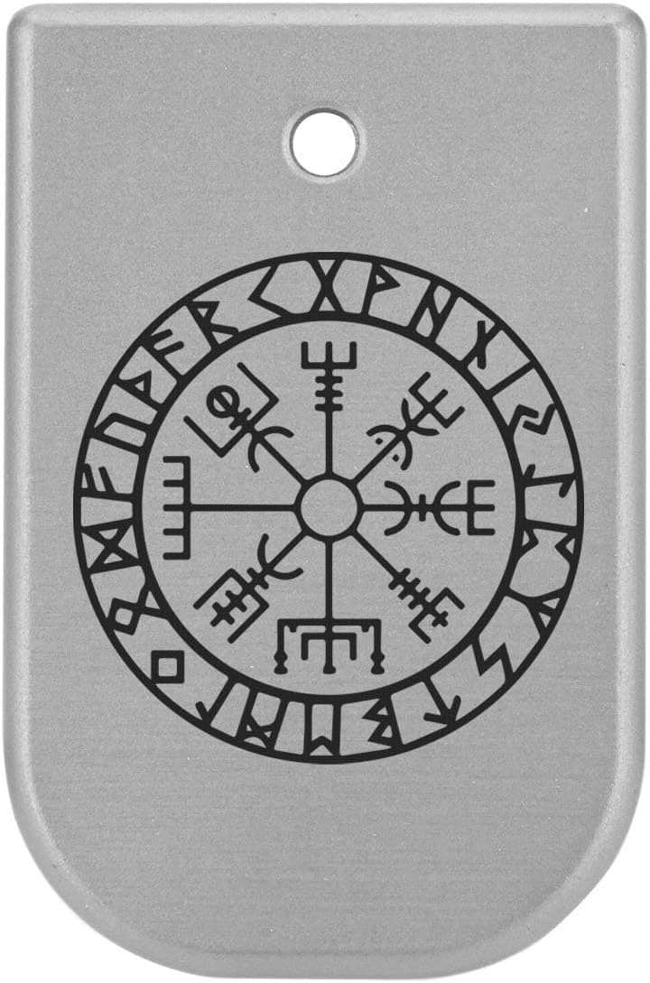 NDZ Performance Magazine Base Plate for Gen 5 Glock 17 19 22 23 34 45 47 49, 9MM .40 S&W, Anodized Aluminum W/Black Laser Engravings, Made in The USA - Choose Image & Engraving Color