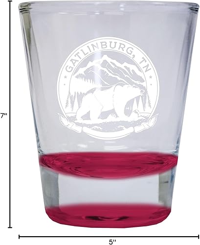 Miniatura 6 de R and R Imports Gatlinburg Tennessee - Vaso de chupito redondo (1.5 onzas), color verde