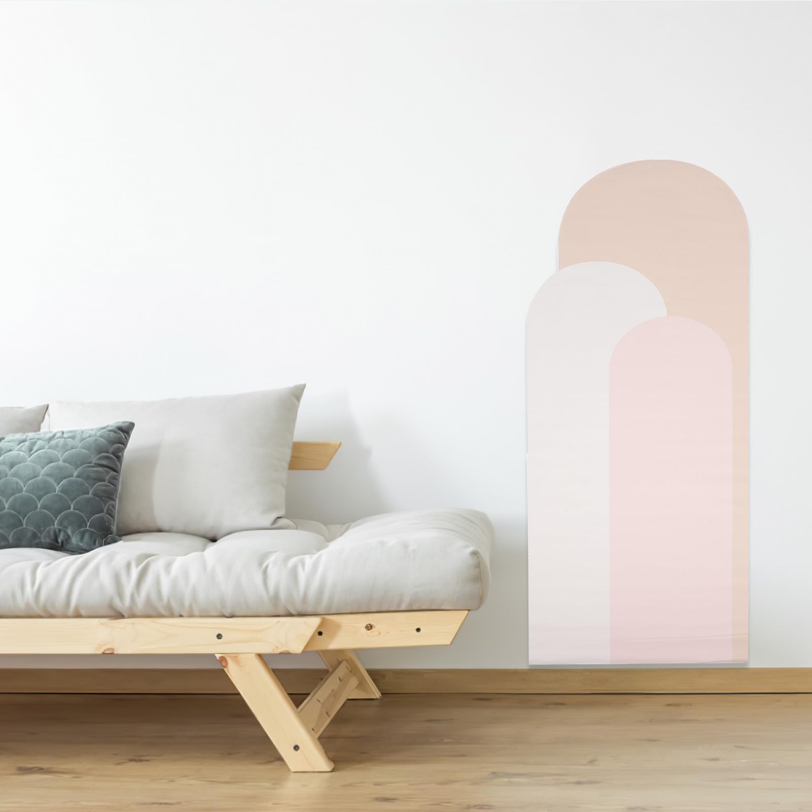 Calcomanías de Pared Bohemias Diseño Geométrico 2 Piezas Vinilos Decorativos para Salas y Dormitorios Instalación Rápida Daños