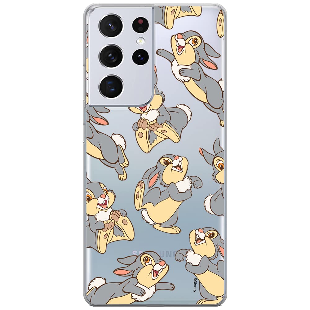 ERT GROUP mobile phone case for Samsung S21 ULTRA original and officially Licensed Disney pattern Thumper 003 optimally adapted to the shape of the mobile phone, partially transparent