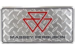 Massey Ferguson Aluminum Diamond Embossed License Plate