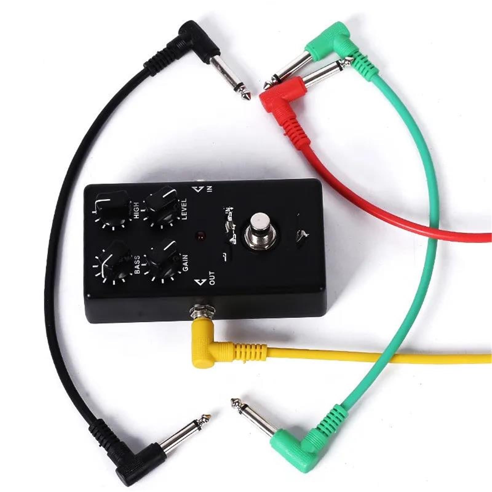 Akustikgitarrenkabel 30 Cm Gitarren-Audiokabel 6 Stück 35 Mm Rechtwinklige Steckverbinder Geräuscharm