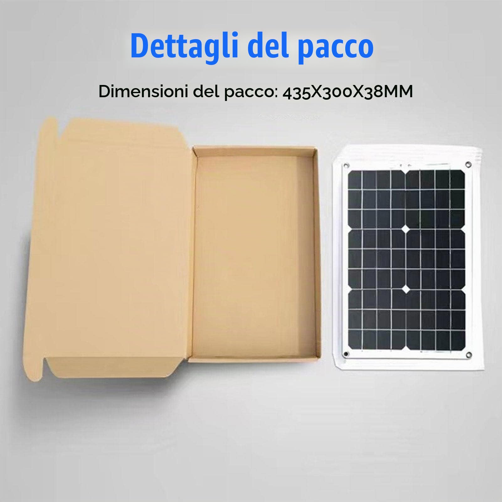 Kit di energia Solare | Generatore Solare 300W con Prese 220V AC - Inverter di Potenza Portatile da 300 W per Il Backup Domestico all'aperto Camper da Campeggio