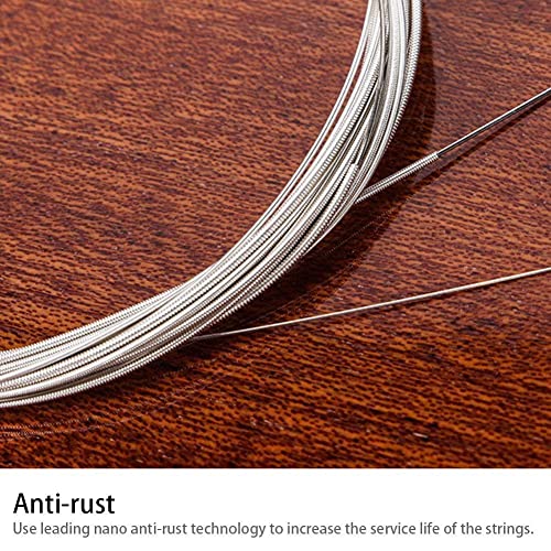 ZOYEN 1 jeu de cordes de guitare acoustique, E-A pour guitare folk acoustique, classique, pièces multicolores C5G7 - Les Beatles, Paul McCartney, John Lennon, RIngo Starr, George Harrison ZOYEN 1 jeu de cordes de guitare acoustique, E-A pour guitare folk acoustique, classique, pièces multicolores C5G7 – Image 6
