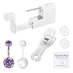 QWALIT Belly Piercing Kit - Belly Button & Navel Piercing Gun - Purple