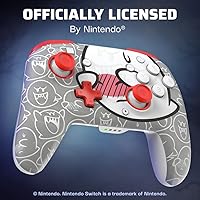 Vista 5 de PDP Gaming REMATCH GLOW Wireless Nintendo Switch Pro Controller, Licensed, Nintendo Switch 2 Lite OLED, Motion Controls, Rechargeable Battery Power