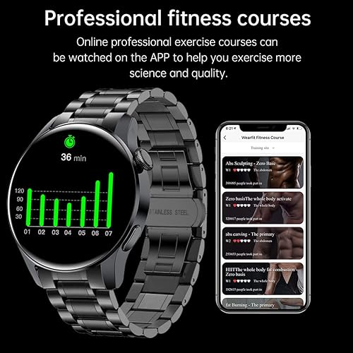 Miniatura 4 de FILIEKEU Bluetooth llamadas reloj inteligente hombres mujeres ritmo cardíaco monitor de sueño pasos IP67 impermeable deporte fitness Tracker 1.3
