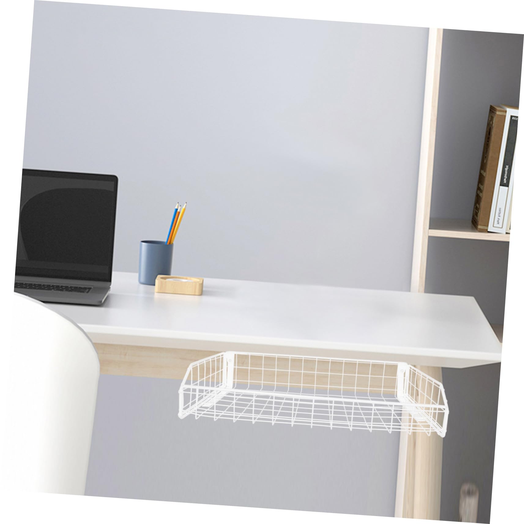 iplusmile Organiseur de Câbles Bureau en Fer Blanc, Gestion des Câbles Stabilité, Grand Rangement pour Bureau et Salle de Réunion
