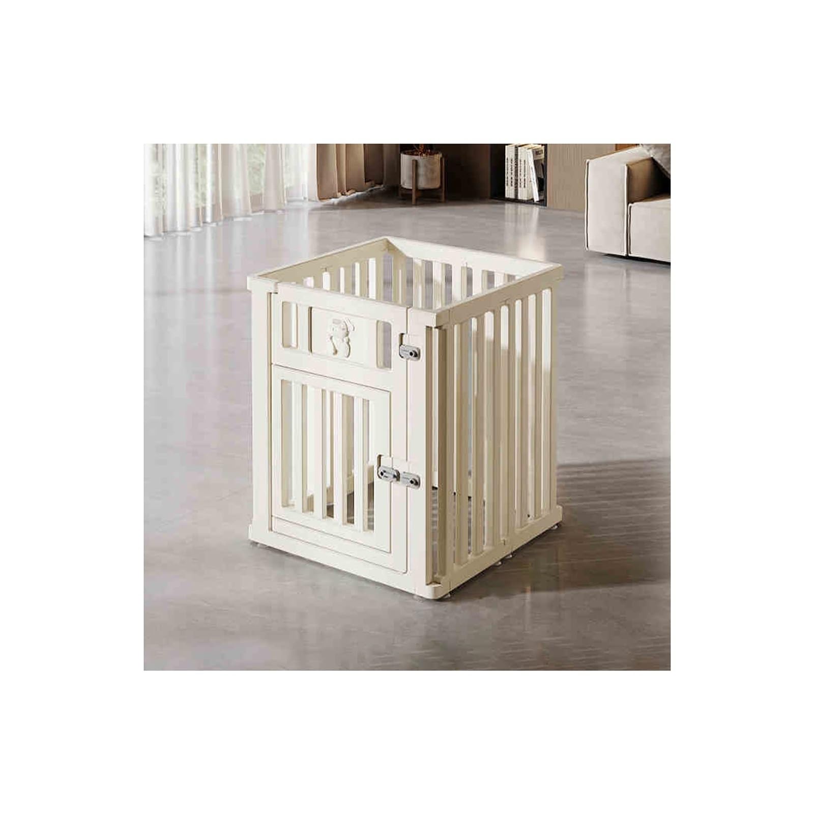 Recinto per Animali Box per Cani Recinto per Animali di Piccola Taglia Recinto per Cani da Interno Recinto per Piccoli Animali Recinto per Animali Domestici con Porta(60CM/23.6in,66 * 66CM)