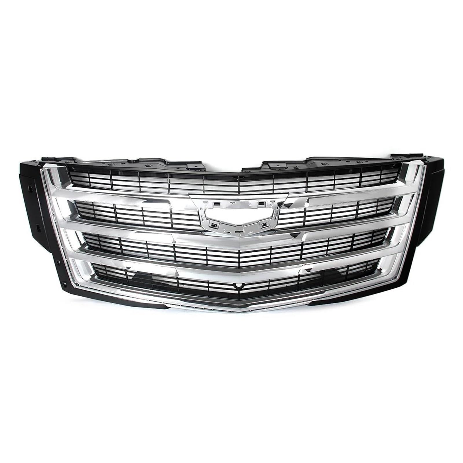 Car Front Radiator Grilles Front Upper Bumper Grille For Cadillac For Escalade For ESV 2016-2020 Replacement 23329115 Hood Mesh Grid Chrome Racing Grills Front Bumper Grille