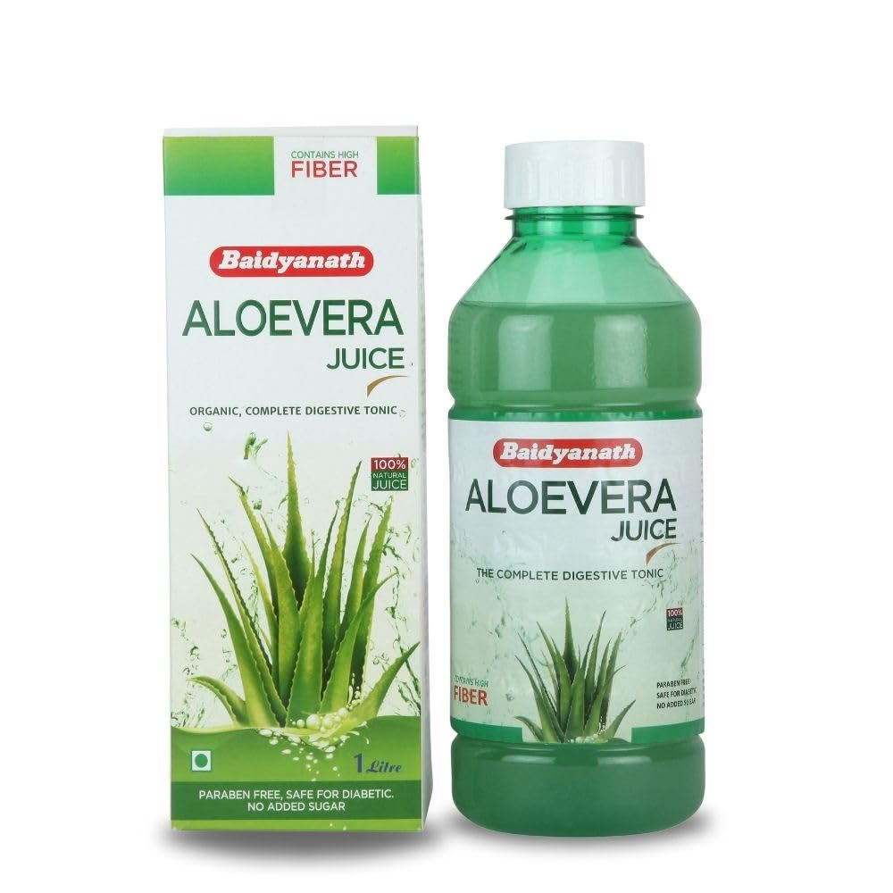 Baidyanath Aloe Vera juice with Pulp, All Natural tonic for Immunity, Better digestion and Glowing Skin, 1000 ml-image-26