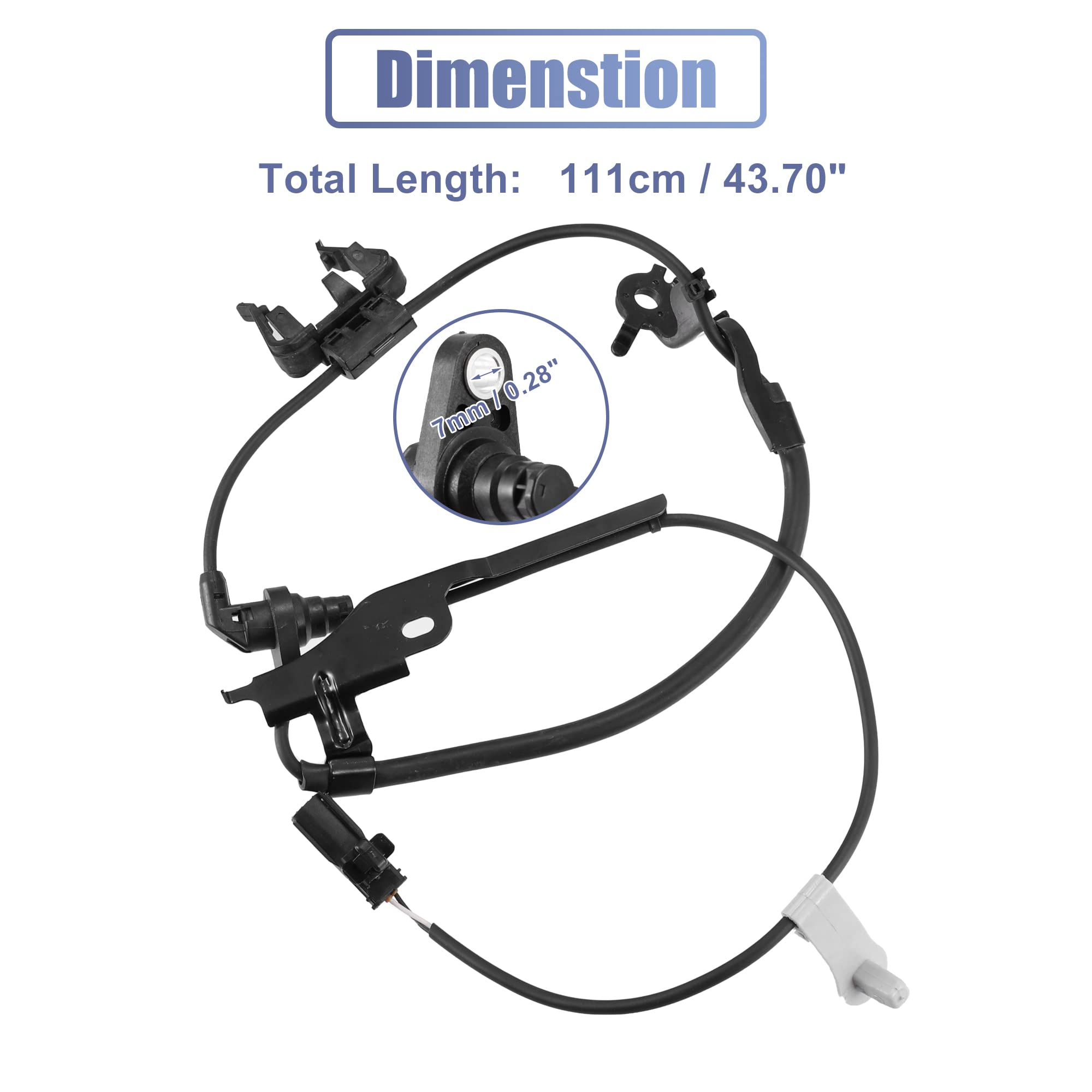 Amazon.com: X AUTOHAUX ABS Wheel Speed Sensor Front Right