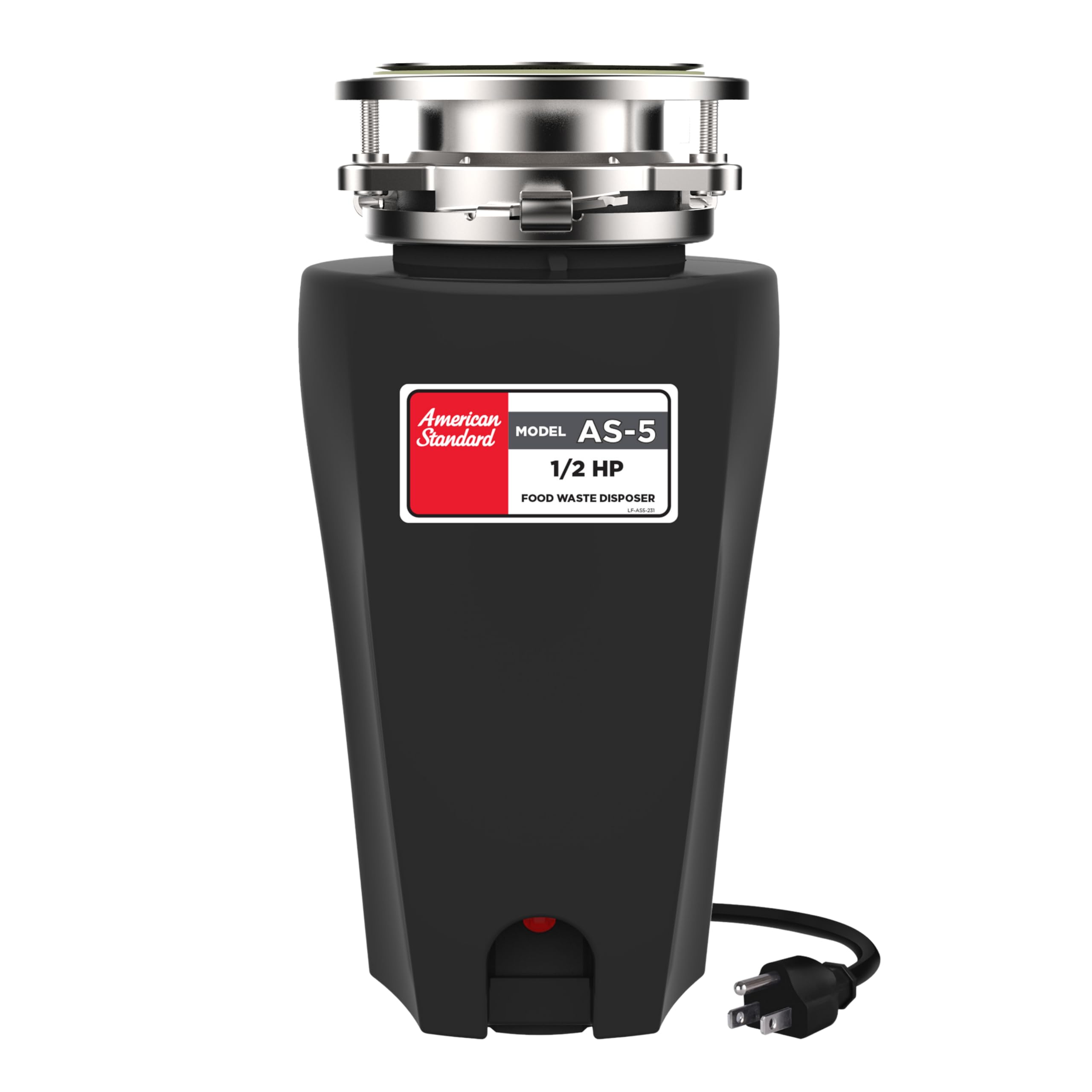 American Standard 10-US-AS-5 Garbage Disposer, 1/2 HP Economy, Black ...