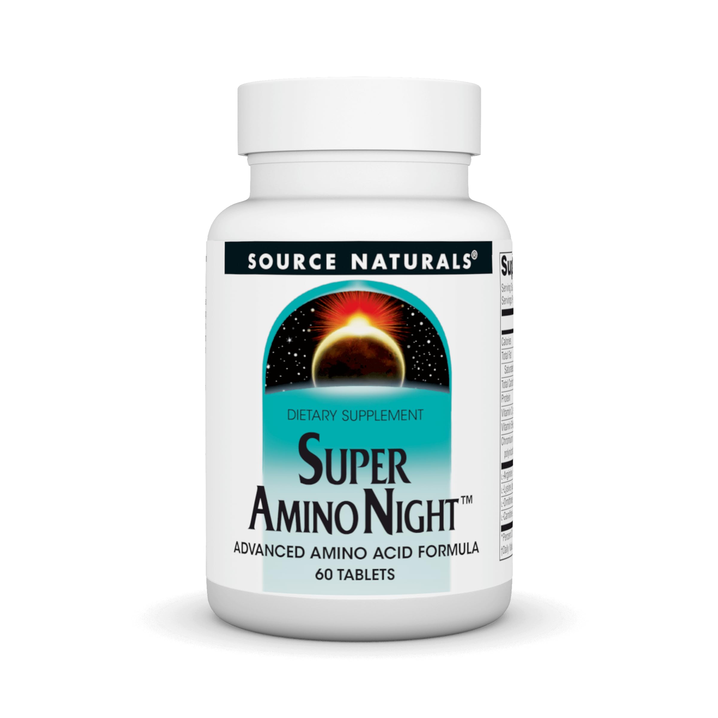 Source Naturals Super Amino Night - Advanced Amino Acid Formula* - 60 Capsules