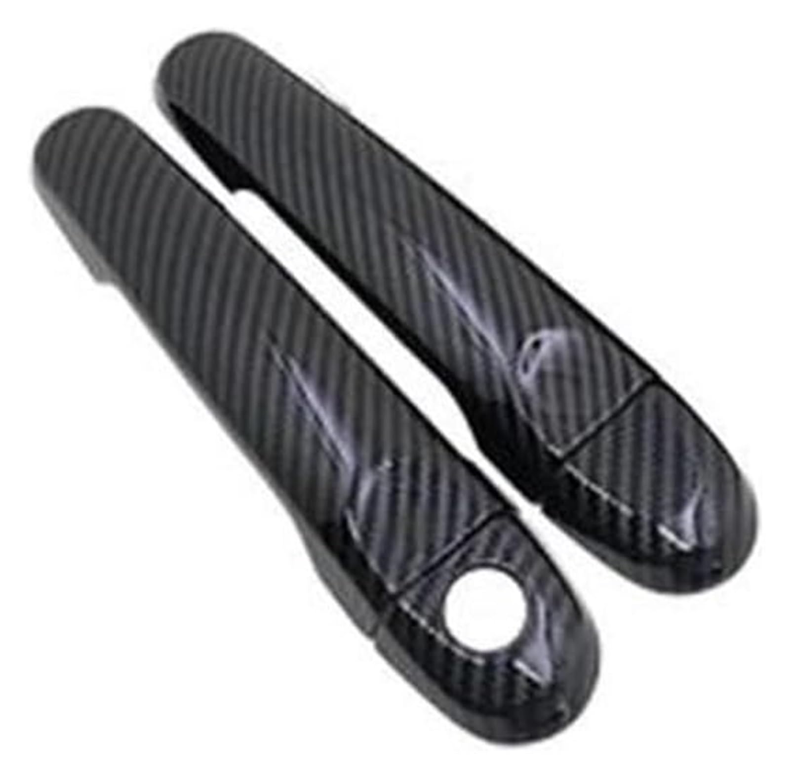 Qwqthgs Carbon No Button Car Exterior Door Handle Cap For Nissan For Juke F15 For Esq Car Exterior Sticker Door Handle Cover 2010-2019(Carbon No Button)