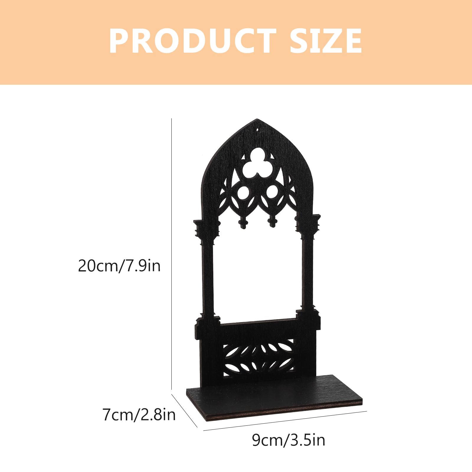 Luxshiny Gothic Candle Holder 8 Inch Decorative Arch Style Candle Stand for Dining Table Bedroom Homeware Centerpiece Christmas Decoration - Image 2