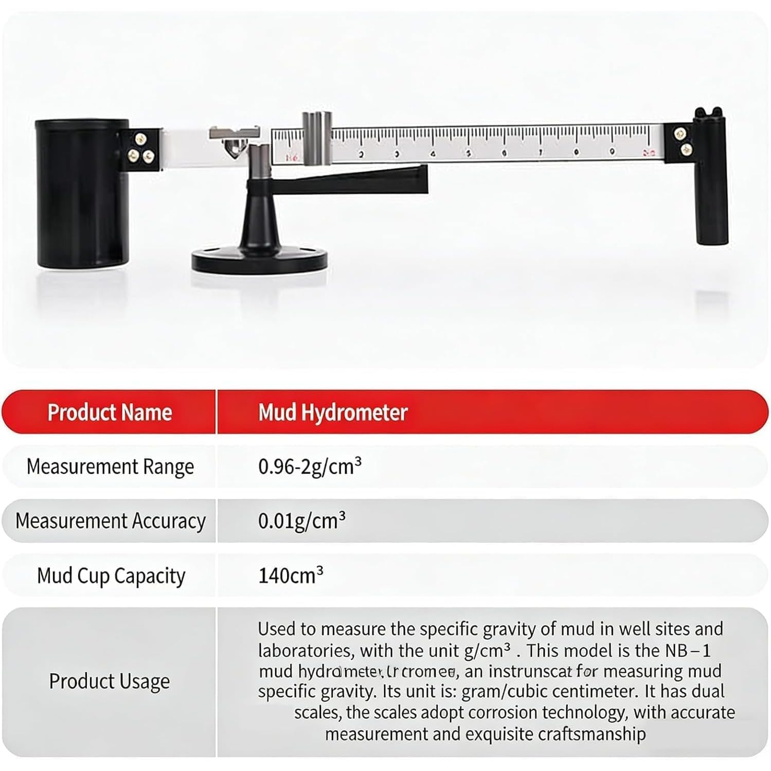 Tragbares Schlammviskosimeter-Set, 3-teiliges Schlammtest-Set, Viskosimeter, Hydrometer, Sandgehaltmesser, Mit Aluminiumkoffer, Präzises Rheometer Für Laboranalysen