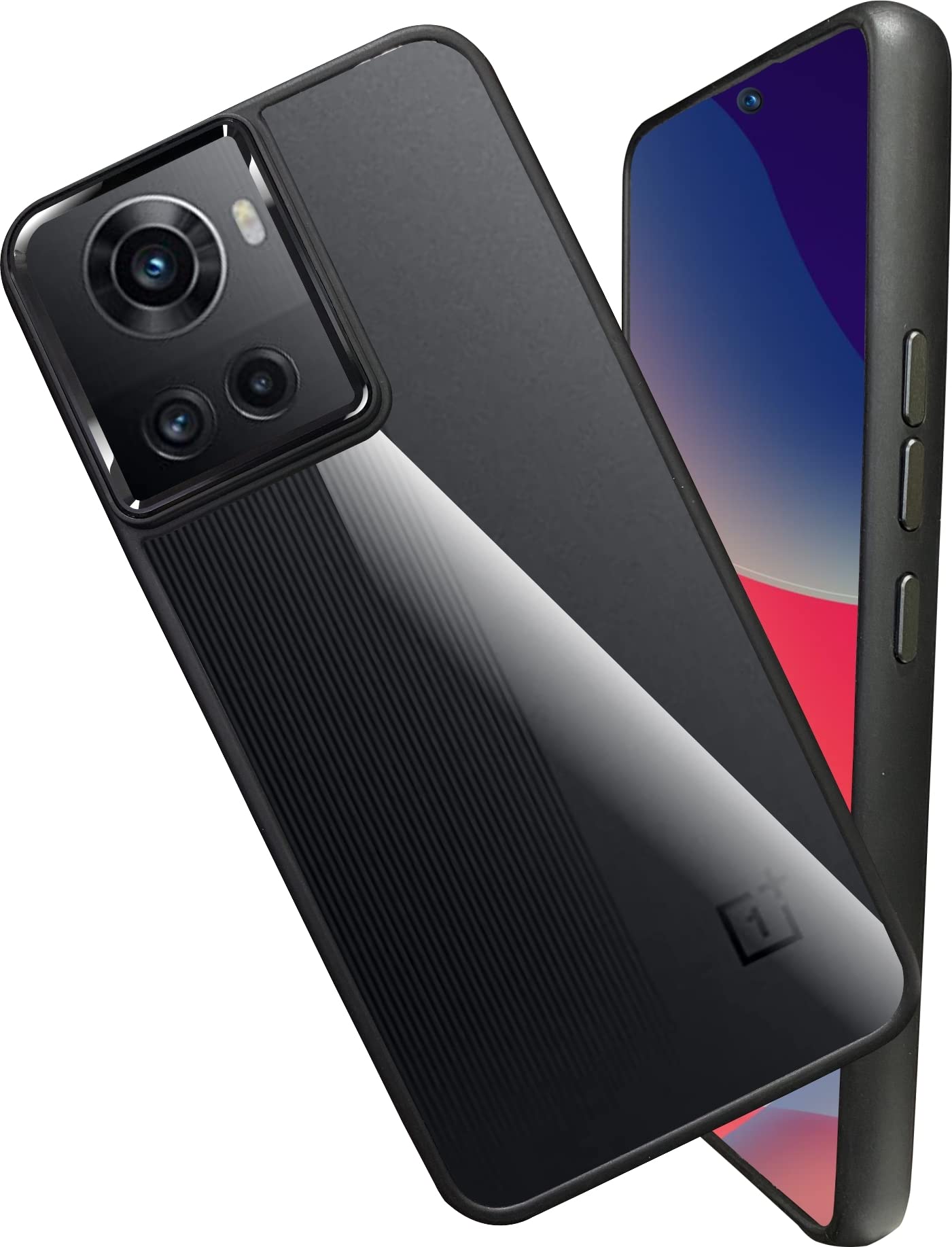 A rtistque Ultra Hybrid Clear Back Cover Case for OnePlus 10R 5G | Drop Protection | Transparent | Smooth TPU Sides - Black (B0BQYL9TZM) Amazon Price History, Amazon Price Tracker