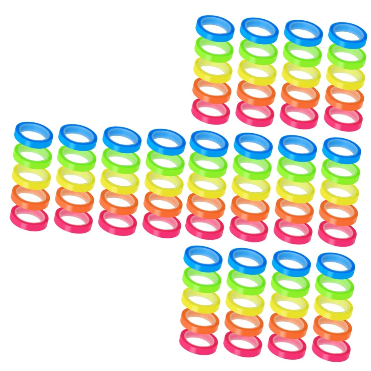 NUOBESTY 4 Set Adesivi Indice Ultra Sottili Adesivo Di Marcatura Trasparente Foglietti Adesivi Colorati Nastro Colorato Segnalibri Bookmark Schede Del Libro Nastro Evidenziatore 20 * 4