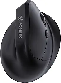Mouse Vertical Sem Fio Ergonômico MERG15 Preto Fortrek
