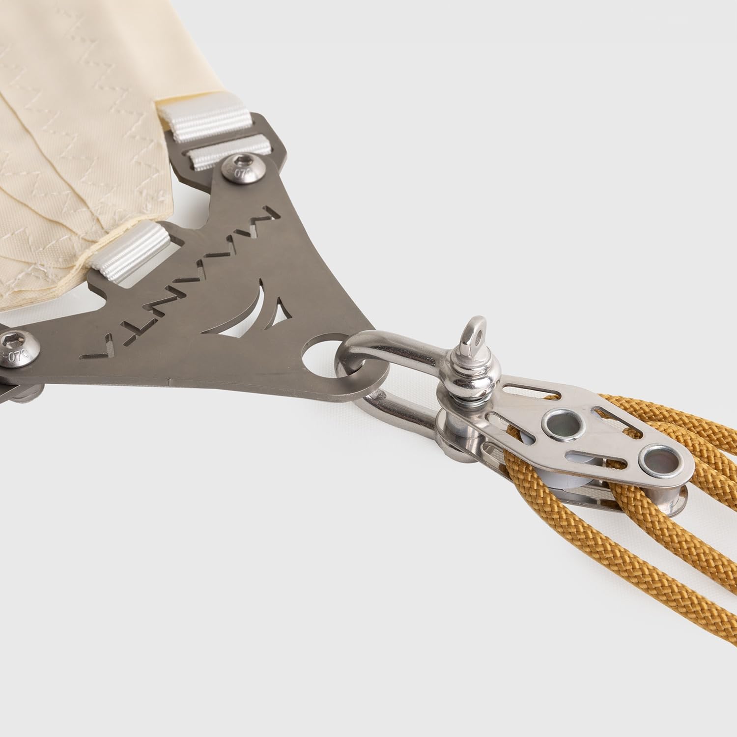 Ancoraggio a parete per vele ombreggianti (Acciaio Inox, Beige 1 Kit Parete)