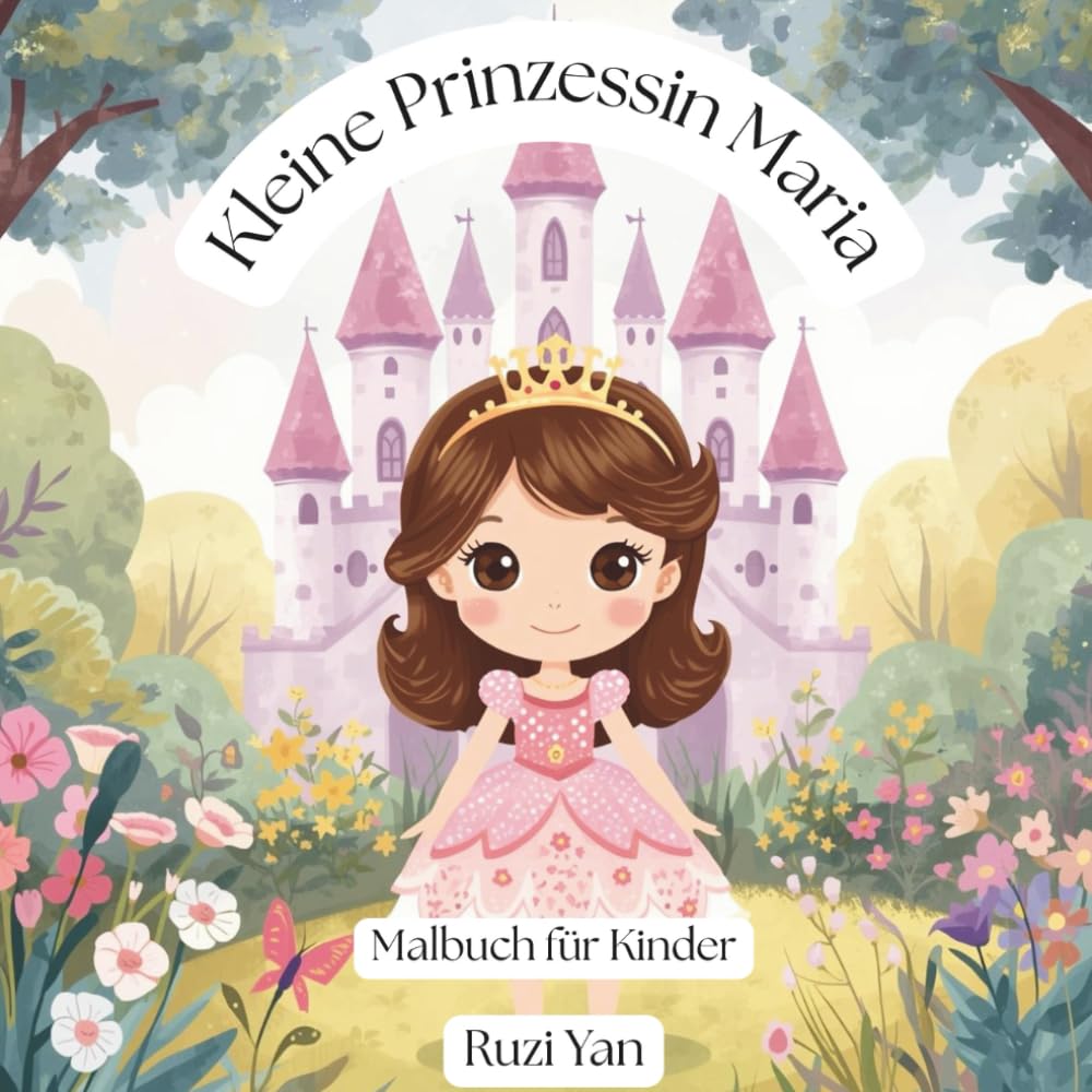 Kleine Prinzessin Maria: Malbuch für Kinder