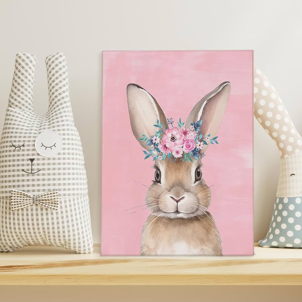 ★Original ART  ‘RABBIT' Rabbit Painting Bunny Original Art Bunny Wall Art Rabbit