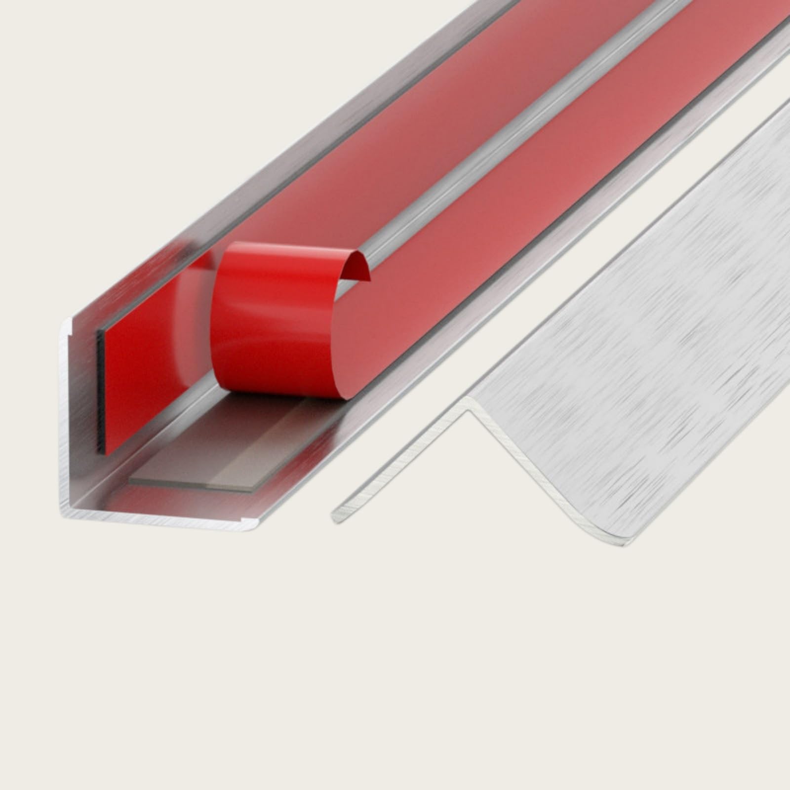 2 protectores autoadhesivos para bordes de azulejos de aluminio, 100 cm, protección de molduras de esquina para paredes, suelos y azulejos, fácil instalación para espacios de oficina y hogar