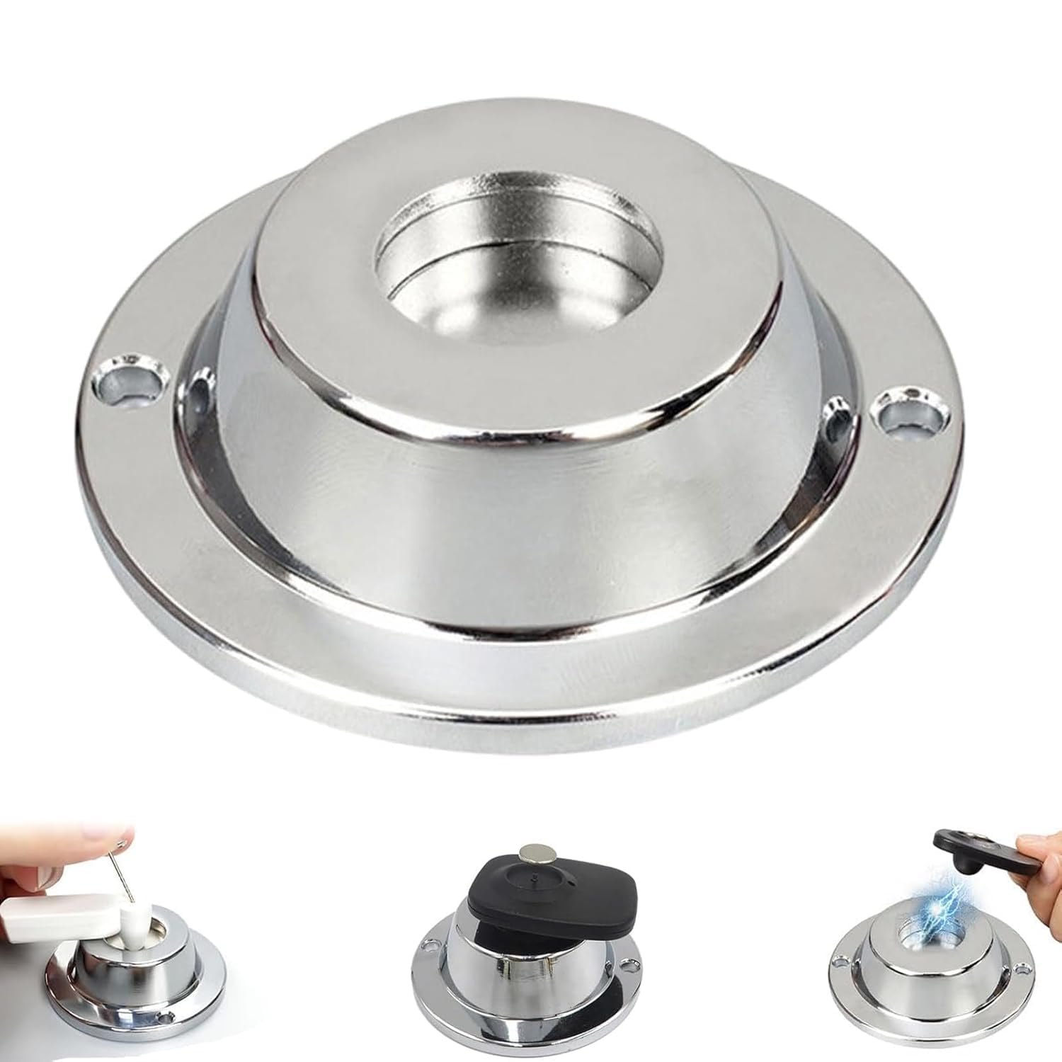 Magnet Remover for Security Tags, Powerful Deactivator Magnetizer, Multifunctional Supermarket Magnetic Detacher for Clothing & Quilt Fasteners, Easy Unlocker for Loss Prevention Pins (UFO Style)