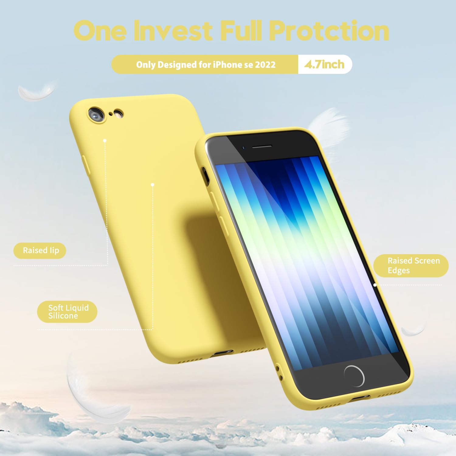oakxco for iPhone 16 Pro Max Case Liquid Silicone, Soft Rubber Gel Elegant Aesthetic Basic Simple Cover, Cute Thin Slim TPU Matte Solid Color Plain Smooth Case for Women Girl, Light Pink — view 1097