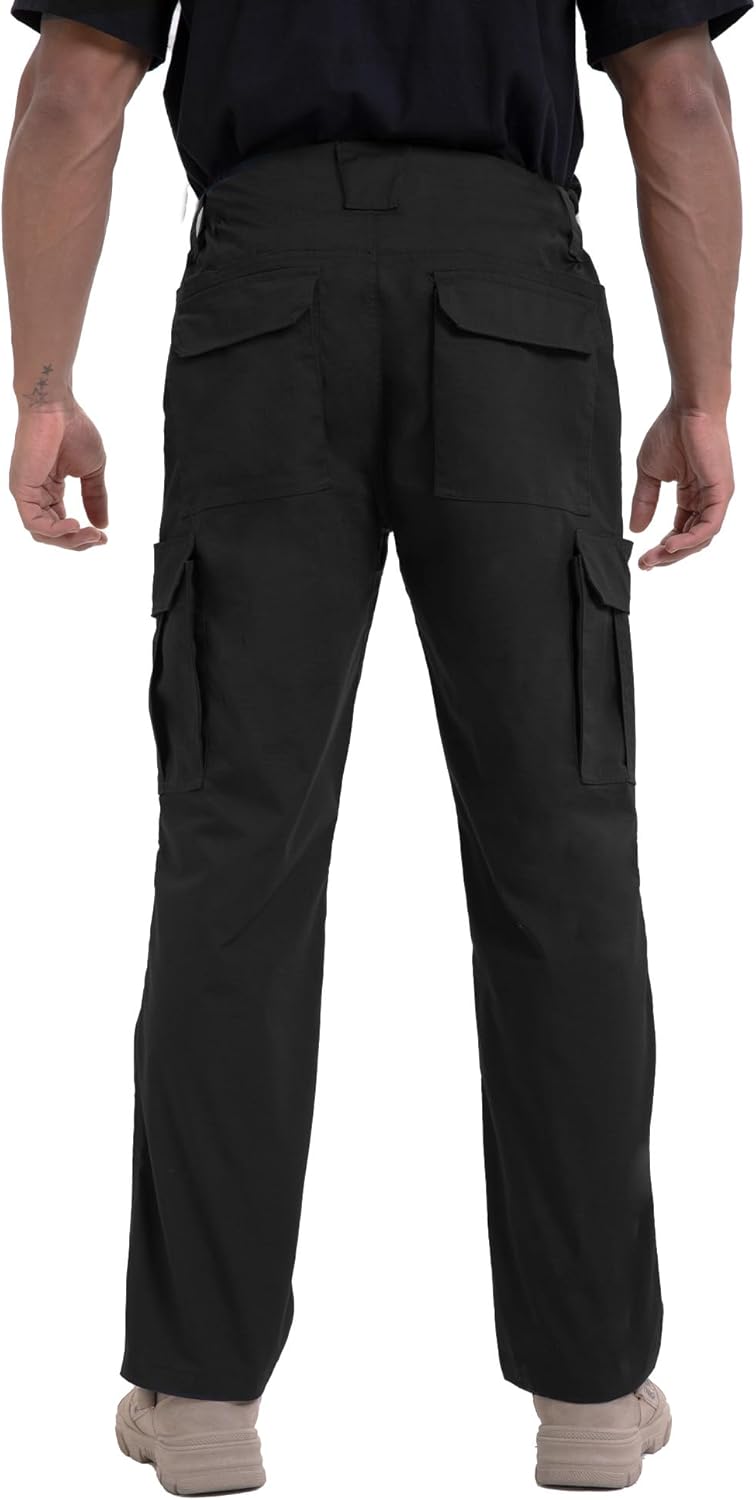 NATUVENIX Mens Work Pants Ripstop Tactical Pants for Men Lightweight Hiking Pants Men Water Resistant Cargo Pants Military - Image 2