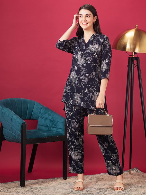 Image of AV2 Women Rayon Printed Top & Pajama Set 2427