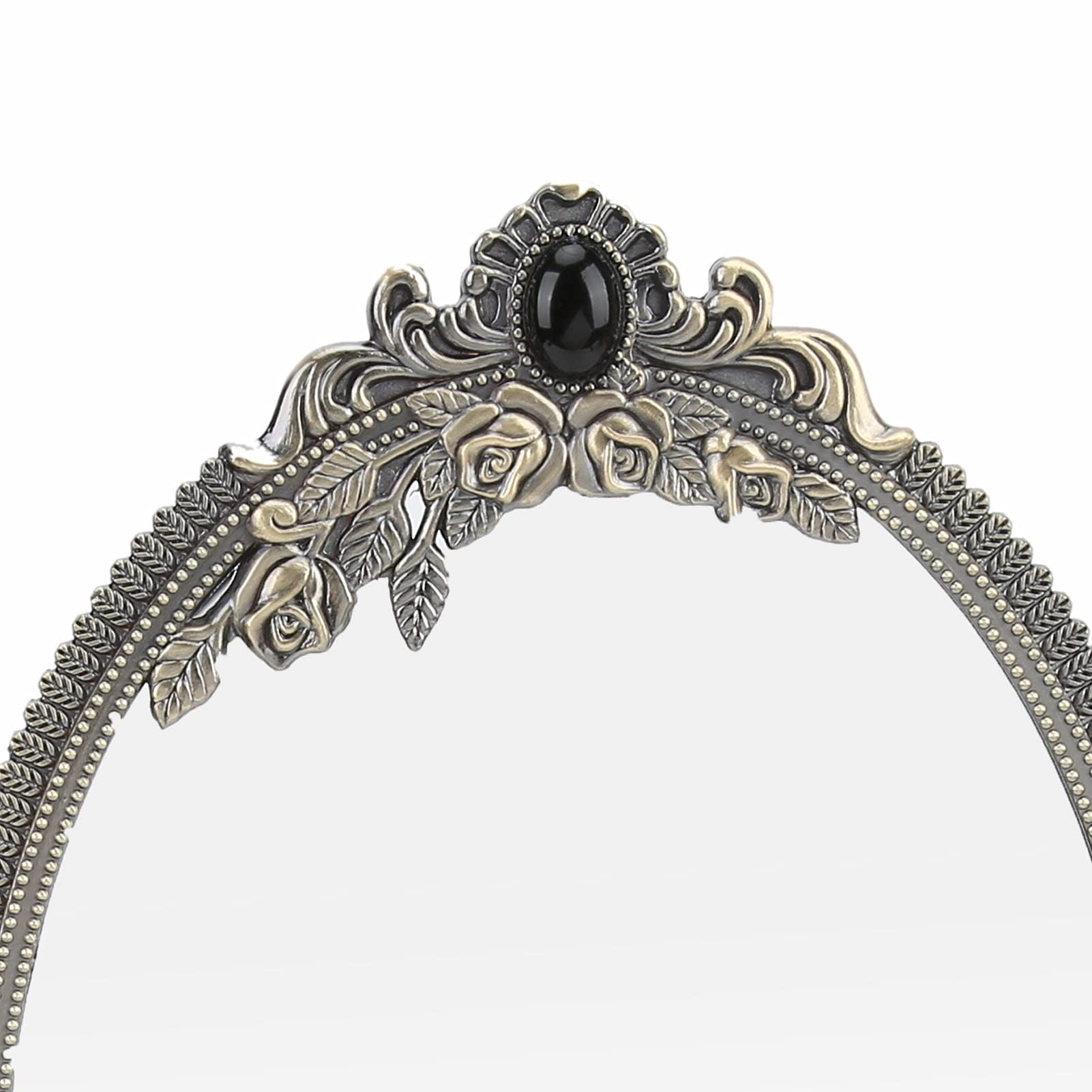 Espejo de Maquillaje Vintage Gótico - Aleación de Zinc Doblable Lateral (Small)