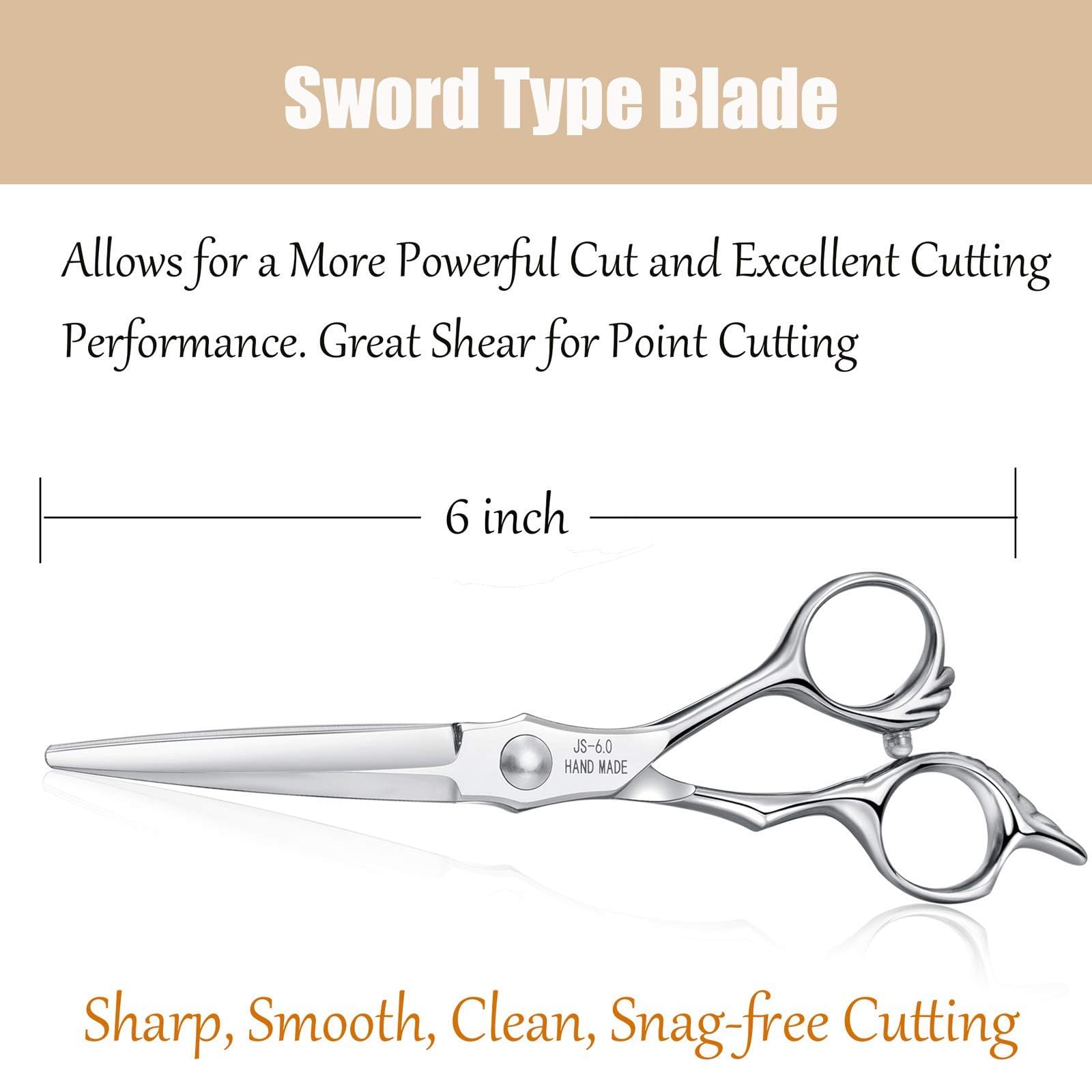 JASON 6-Inch Hair Scissors and Shears