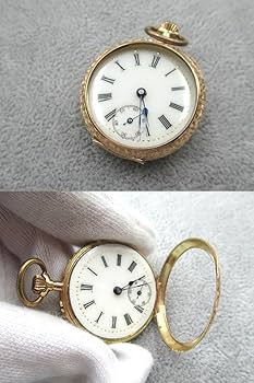 14K 0.585 刻印 アンティーク懐中時計 不動品 Amazon.co.jp: Remontoir ルモントワール 懐中時計 14K 585 刻印
