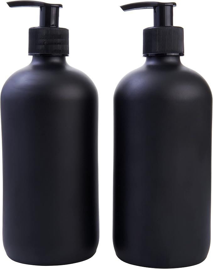 Botellas de Vidrio Negra Boston Redonda 2 Unidades 473 ml miniatura 2