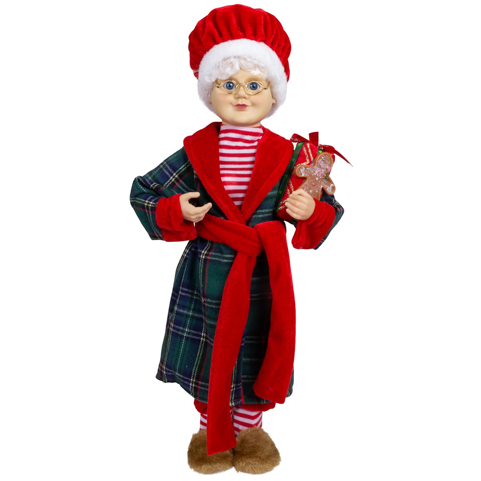 Mr. und Mrs. Santa 45cm stehend 2 Stück Weihnachtsfrau und Weihnachtsmann rot