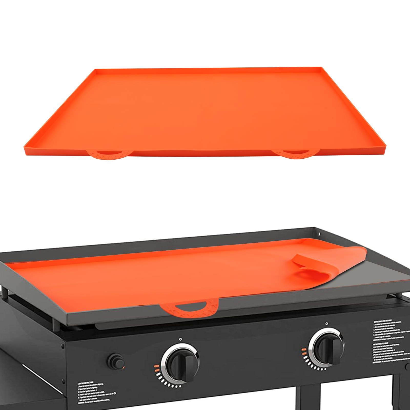 WALACT Grill Pads Griddle Mat for Blackstone Griddle (17 Inch), Orange