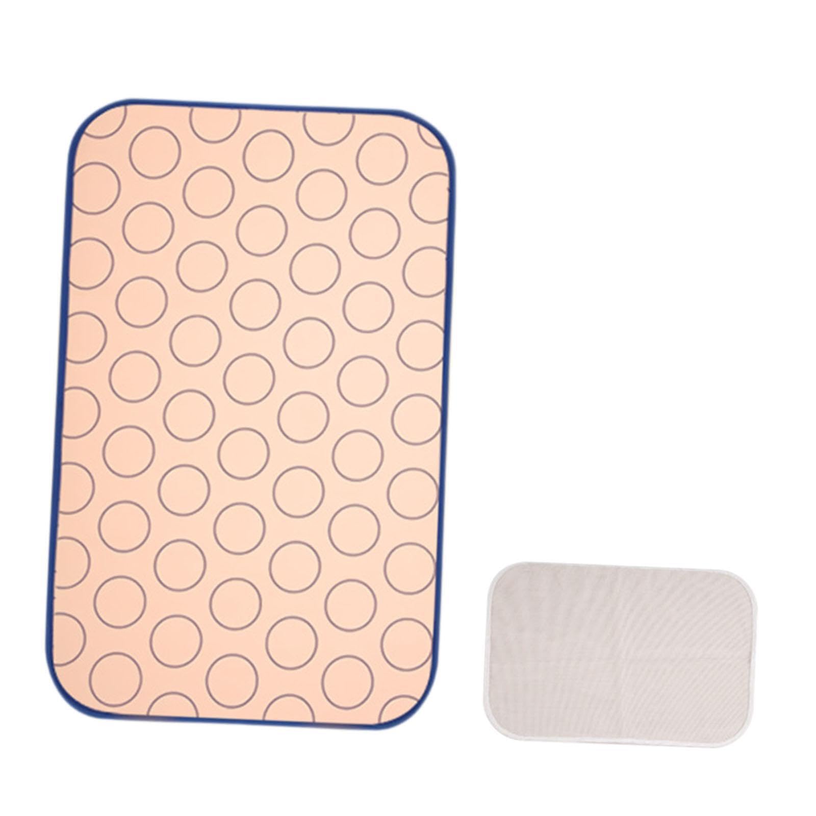 Pixzcsa Space Saving Iron Board Featuring Lightweight Ironing Mat, 45X70cm