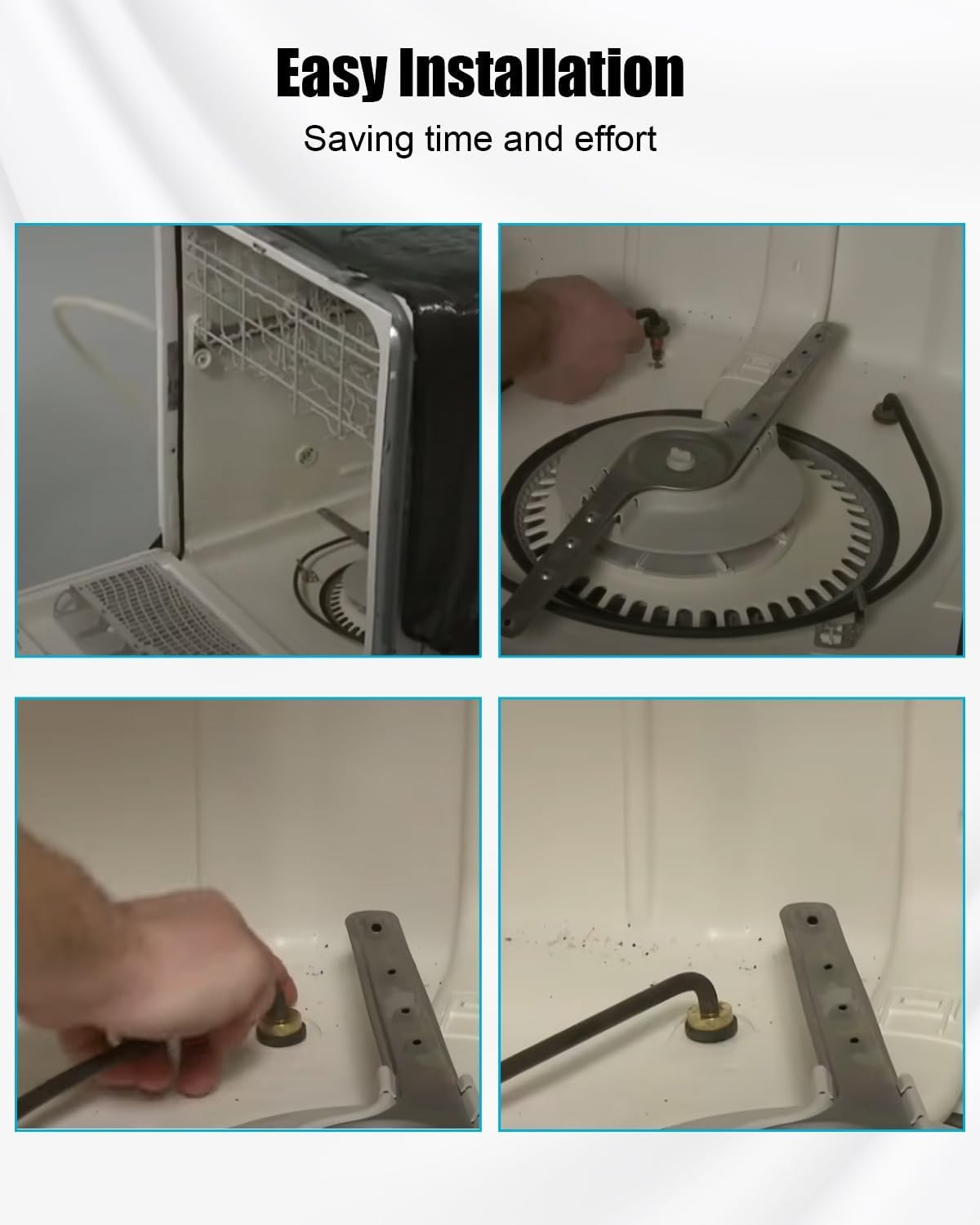 W11537778 Dishwasher Heating Element Assembly Fit for Whirlpool WDPA70SAMZ1 WDT750SAKW3 KDFE104KBL0 66514169L120 Replace W11047695 W11412298 AP7014587