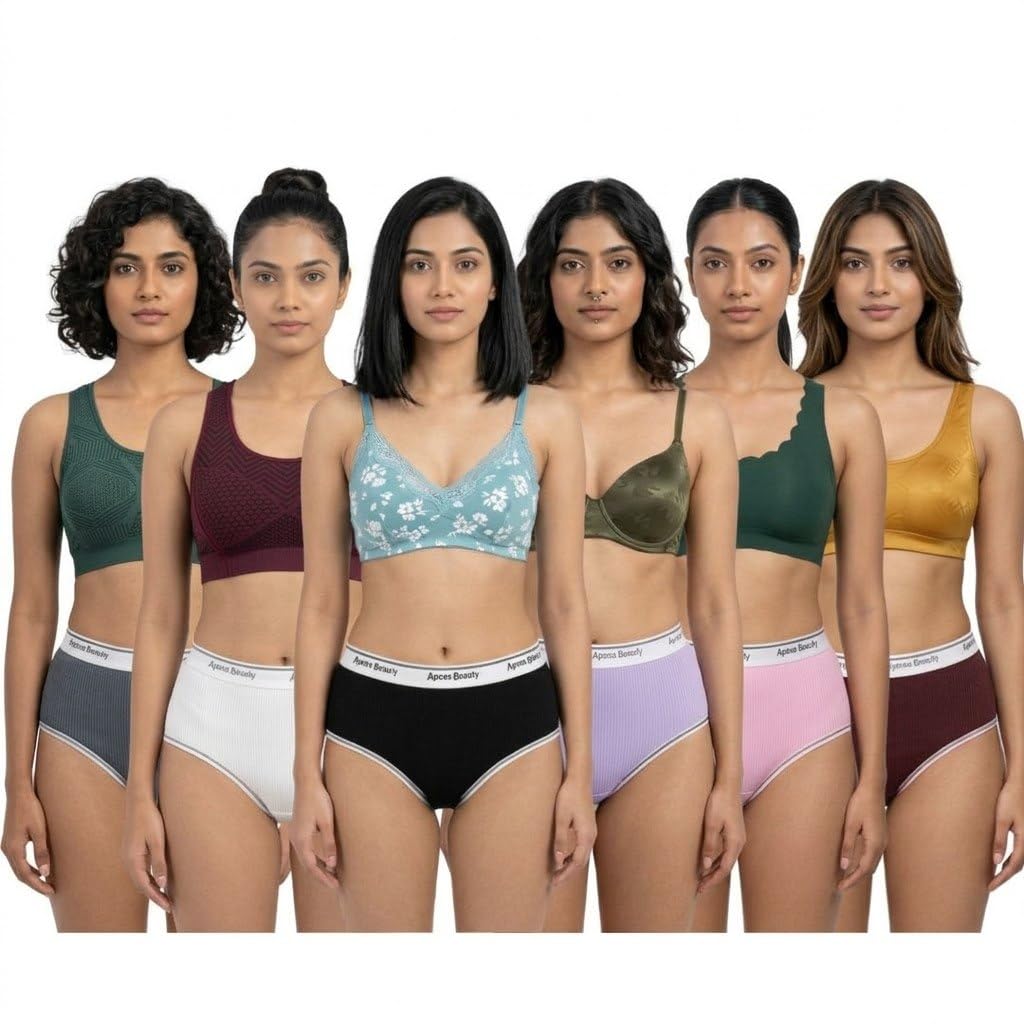 Women Cotton Mid-Rise Panties Pack of 6 | Soft Stretch Breathable Bikini Underwear | Comfortable Innerwear (Multicolor)| Free Size-picture-20